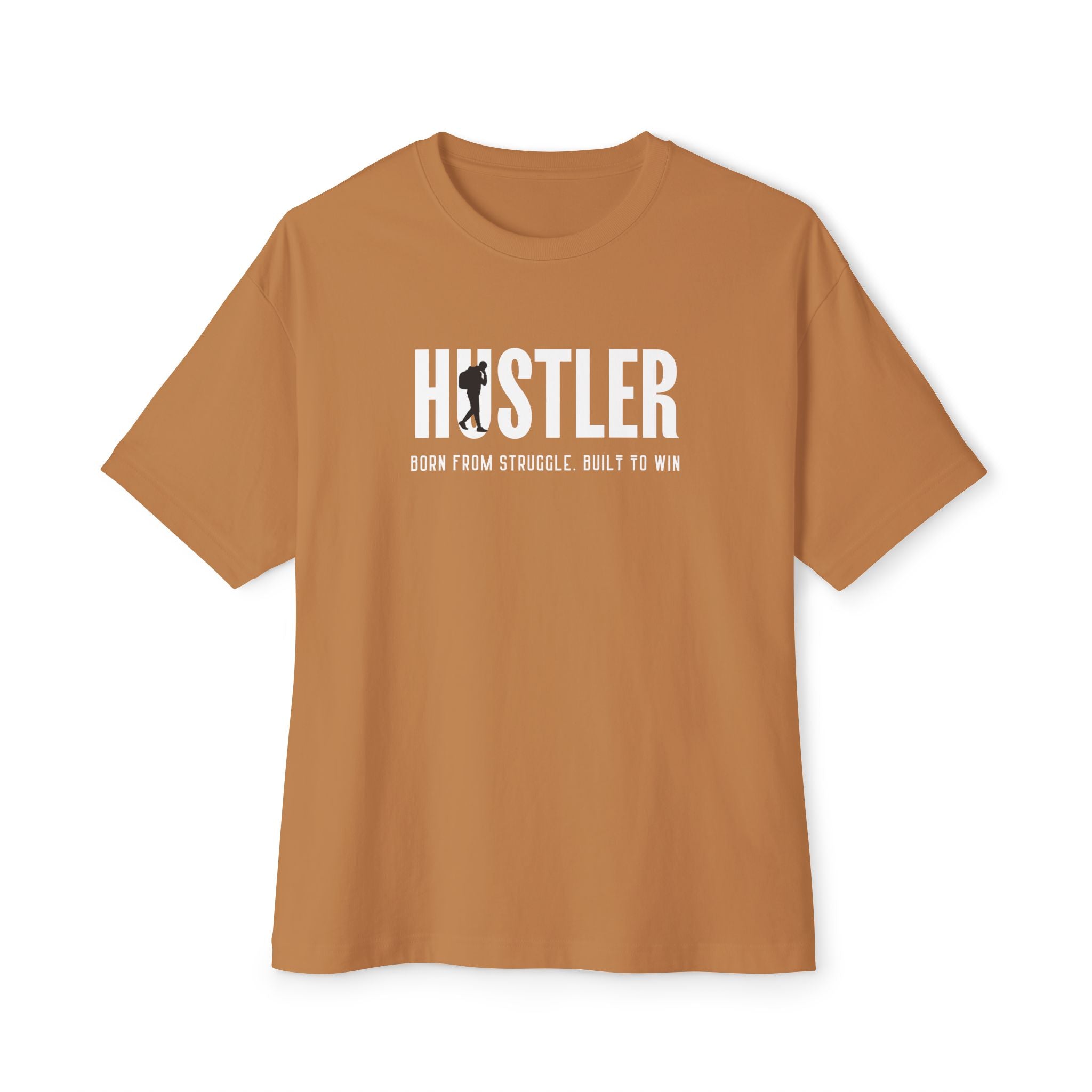 Hustler Graphic Tee — Oversized Boxy T-Shirt for Go-Getters